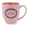 Pink 16 oz Pastel Bistro Matte Ceramic Coffee Mug