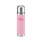 Pink 16 oz Leatherette Vacuum Bottle