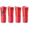 Red 16 oz. Double Wall Rubber Grip Tumbler