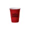 Red 16 oz Soft Plastic Cup