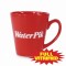 Red 11 oz Vitrified Restaurant Ceramic Coffee Mug