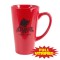 Red 15 oz Orange or Red Vitrified Restaurant Ceramic Coffee Mug