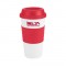 Red 19 oz. Color Banded Classic Travel Coffee Cup