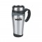 Silver / Black 16 oz. Color Touch Stainless Travel Mug