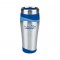 Silver / Blue 16 oz. Color Touch Stainless Travel Tumbler