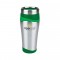 Silver / Green 16 oz. Color Touch Stainless Travel Tumbler