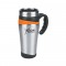 Silver / Orange 16 oz. Color Touch Stainless Travel Mug