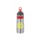 Silver / Red 26 oz. Silicone Band Flip Up Water Bottle