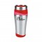Silver / Red 16 oz. Color Touch Stainless Travel Tumbler