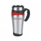 Silver / Red 16 oz. Color Touch Stainless Travel Mug