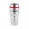 Silver / Red 16 oz Stainless Travel Tumbler