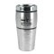 Silver 16 oz Diamond Stainless Steel Traveler Coffee Mug 