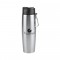 Silver 20 oz. Stainless Water Bottle with Carabiner
