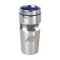 Stainless / Blue 15 oz Engraved Accent Lid Band Tumbler