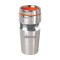 Stainless / Orange 15 oz Engraved Accent Lid Band Tumbler