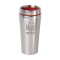 Stainless / Red 16 oz Engraved Accent Lid Tumbler