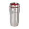Stainless / Red 16 oz Engraved Accent Lid Tapered SS Tumbler