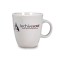 White 20 oz Mocha Ceramic Coffee Mug