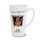 White 16 oz Firehouse Glossy Ceramic Coffee Mug