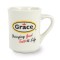 White 8 1/2 oz Vitrified Diner Ceramic Coffee Mug
