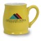 Yellow / White 16 oz Seattle Ceramic Coffee Mug