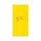 Yellow Foil Stamped Linun Guest Towel