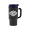 Black / Blue 14 oz Thermal Travel Coffee Mug