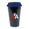 Black / Blue 10 oz Espanola Ceramic Coffee Mug