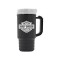 Black / White 14 oz Thermal Travel Coffee Mug