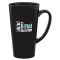 Black 16 oz. Shiny Cafe Coffee Mug