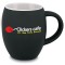 Black 16 oz. Matte Barrel Ceramic Coffee Mug