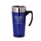 Blue / Silver 16 oz Classic Stainless Steel Travel Mug