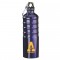Blue 27 oz Aluminum Sports Bottle with Multi-Ridges
