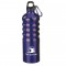 Blue 27 oz Aluminum Sports Bottle with Multi-Ridge Grip