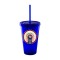 Blue 16oz Acrylic Double Wall Chiller Cup & Straw - Full Color