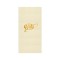 Champagne Foil Stamped Linun Guest Towel-Champagne