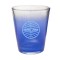 Clear / Blue 1.5oz COLORED Glass Shot Glasses
