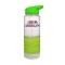 Clear / Green 25oz Tritan Rubber Grip Water Bottle  - FCP