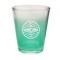 Clear / Green 1.5oz COLORED Glass Shot Glasses