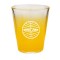 Clear / Yellow 1.5oz COLORED Glass Shot Glasses
