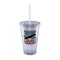 Clear 16oz Acrylic Double Wall Chiller Cup & Straw - Full Color