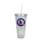 Clear 24oz Acrylic Double Wall Chiller Cup & Straw