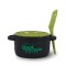 Black / Rye Green 12 1/2 oz Hilo Ceramic Soup Mug with Spoon