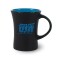 Black / Sky Blue 10 oz Hilo Two Tone Ceramic Coffee Mug