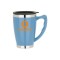 Light Blue 14 oz. Acrylic / Stainless Steel Classic Mug