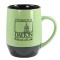 Lime Green / Black 17 oz Washington Ceramic Coffee Mug