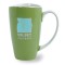 Lime Green / White 17 1/2 oz Westminster Ceramic Coffee Mug