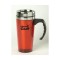 Transparent Red / Stainless 15 oz Color Stainless Steel Travel Mug