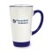 White / Cobalt Blue 16 oz Hanover Two Tone Ceramic Coffee Mug