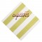 Big Stripes Kiwi Foil Stamped 3-Ply Pattern Beverage Napkin